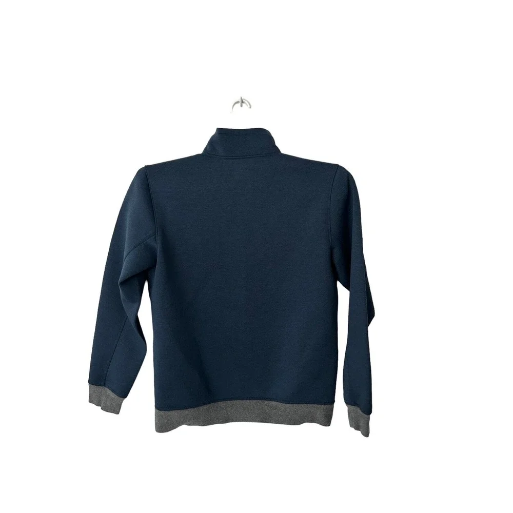 North‎ Face Mens Blue Thermal Zip up Jacket ZIPPER Pockets Soft Shell medium